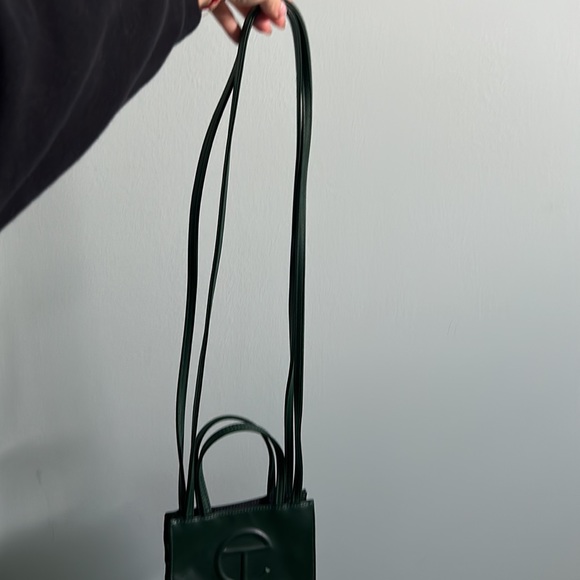 TELFAR Dark Green Small Shopping Bag - Picture 2 of 7